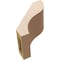 Ekena Millwork 5-inch W x 8-inch D x 8-inch H Geneva Rough Cedar Woodgrain TimberThane Knee Brace, Primed BRCUR05X08X08GNVRCPR - alternate 5